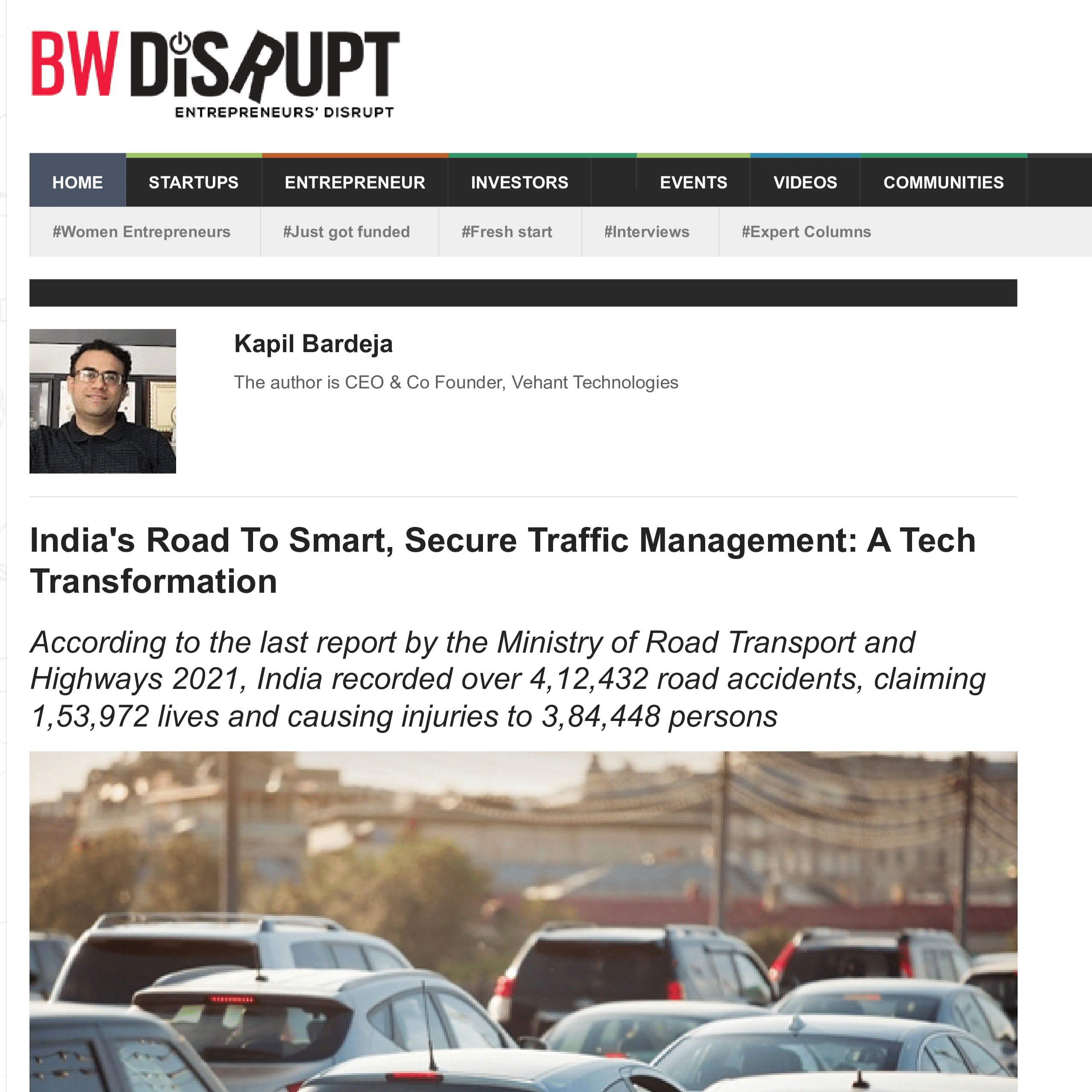 India's Road To Smart, Secure Traffic Management: A Tech Transformation
