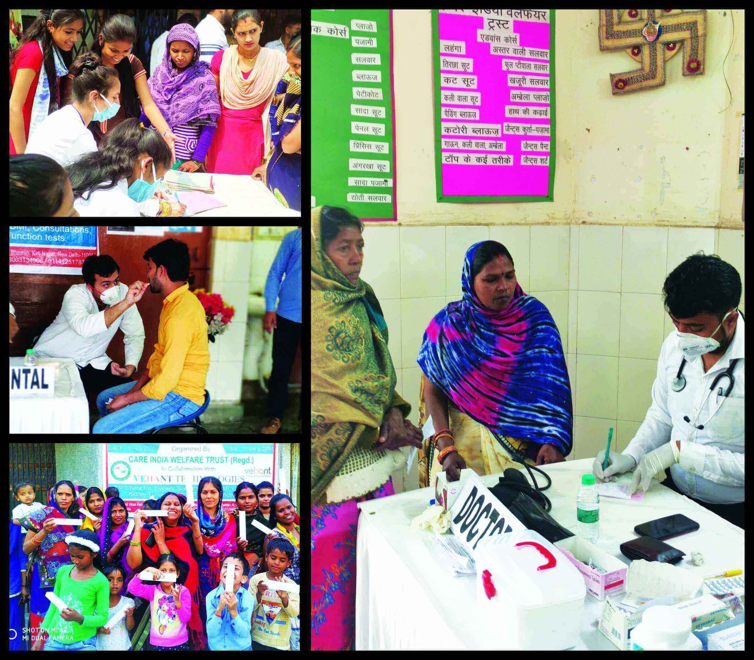 As a CSR initiative Vehant organized a health and dental check up and distributed dental kits among the slum dwellers of Kirti Nagar, New Delhi.
